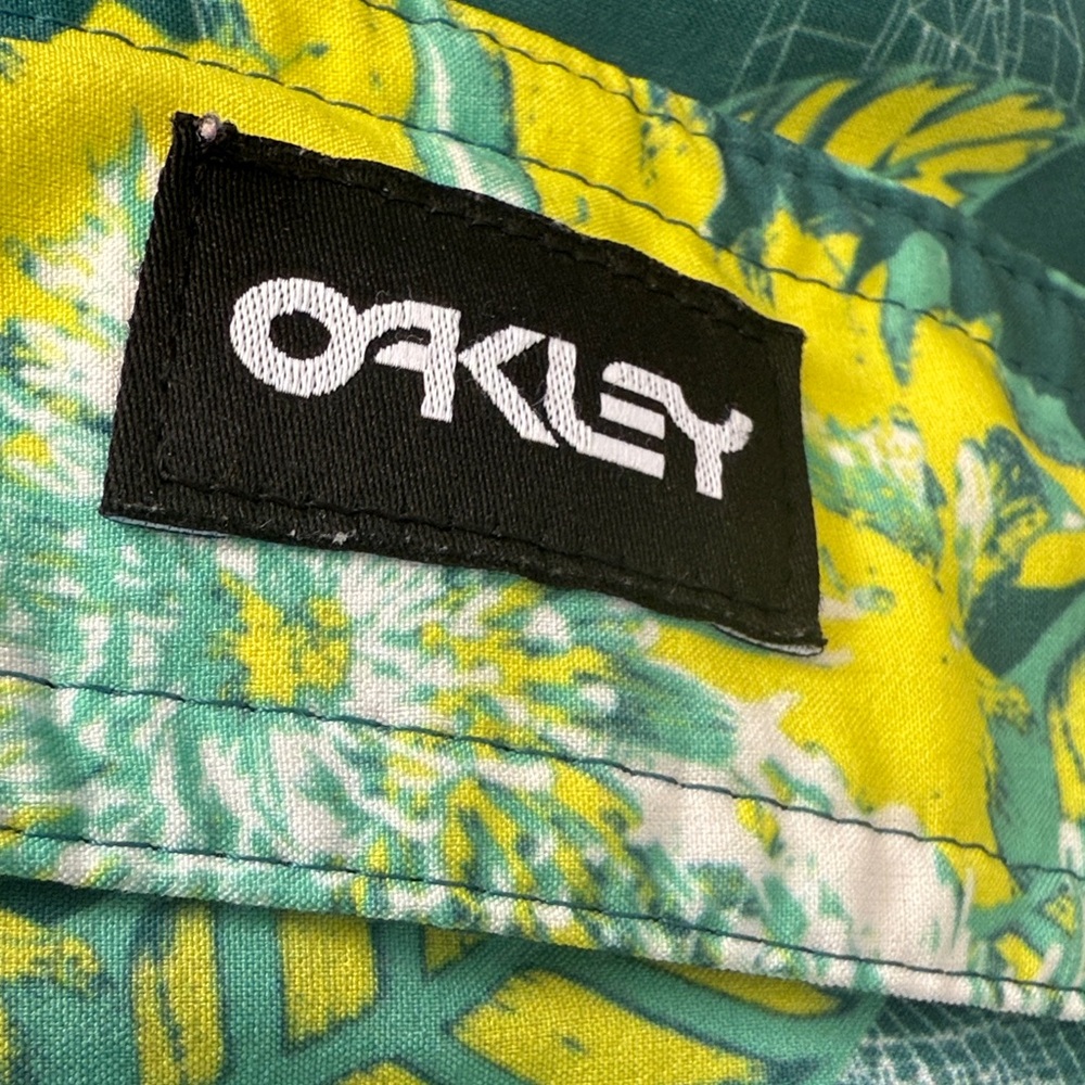 Oakley Green and Yellow Patterned Shorts